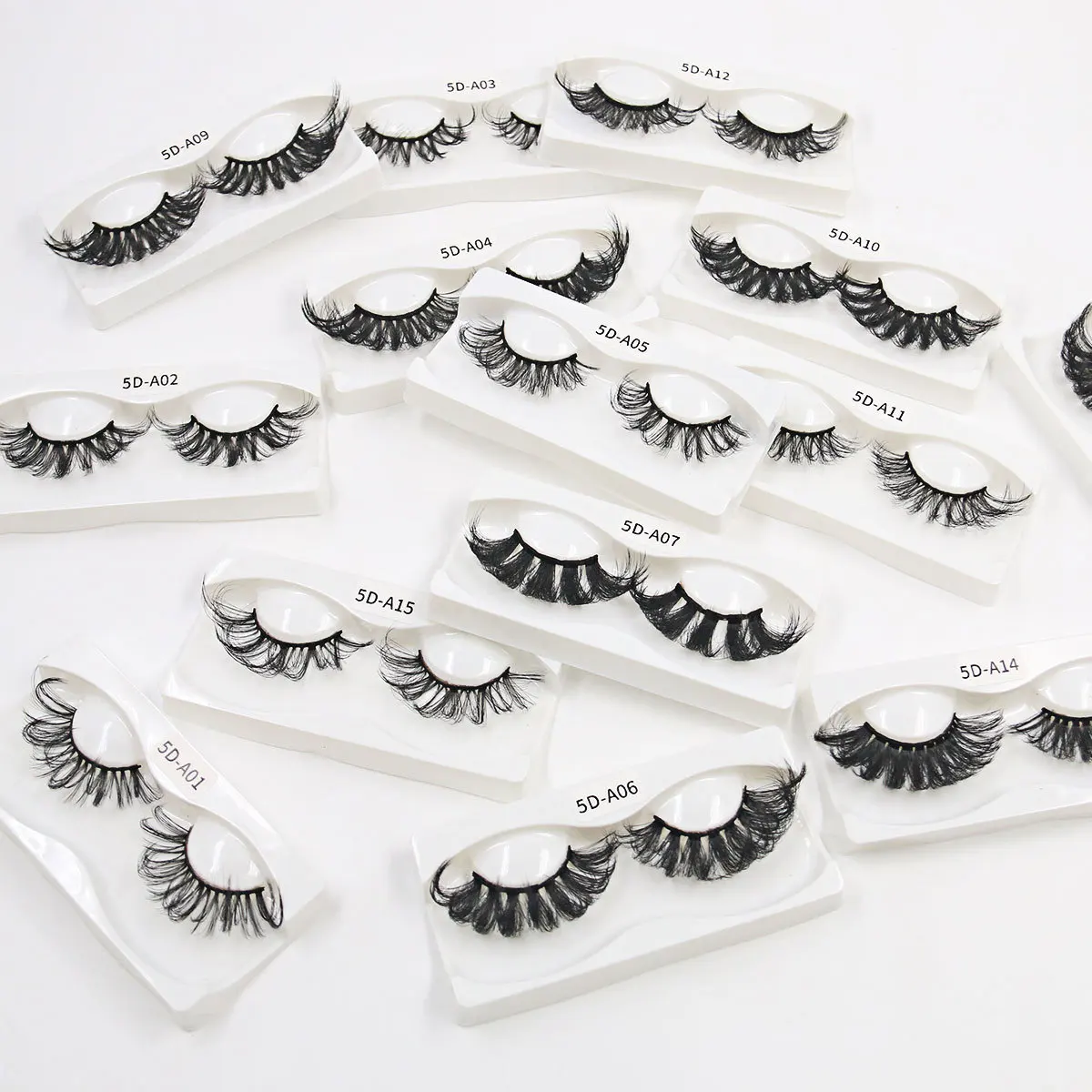 Faux-cils en vison longs de 25mm, 100% sans cruauté envers les animaux, 3D, faux volume, réutilisables, naturels, faits à la main, populaires, maquillage