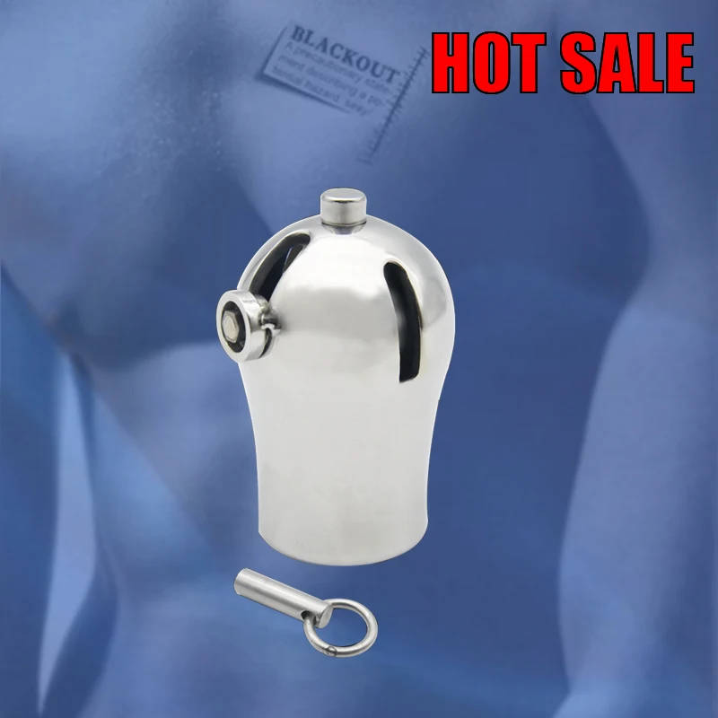 

BLACKOUT New Male Cock Penis Cage Luxury Chastity Device PA9000 with Titanium Plug and PA Sex Toy BDSM A295