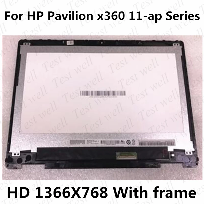 Original 11.6'' HD 1366*768 LCD Touch Screen Digitizer Assembly With Frame For HP Pavilion x360 11-ap 11m-ap 11m-ap0013