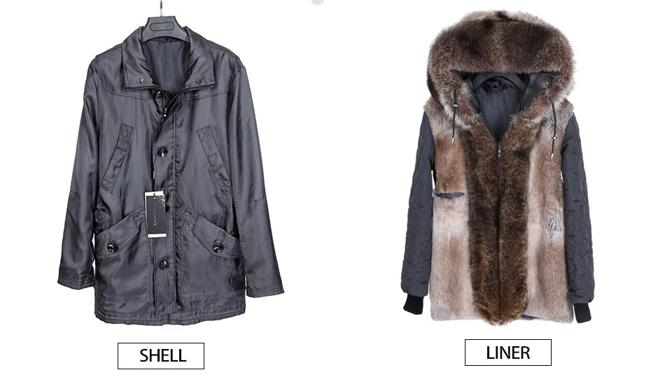 Fur-Trim Hooded Parka — product detail 7
