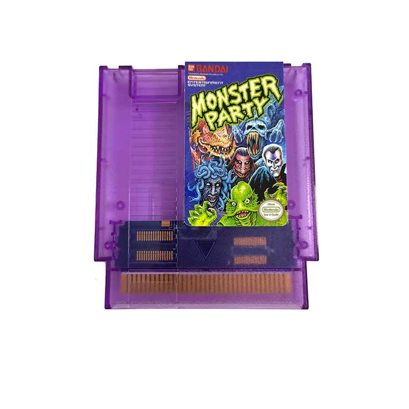 Monster Party  Nes Card For 72 Pin 8 Bit Game Player