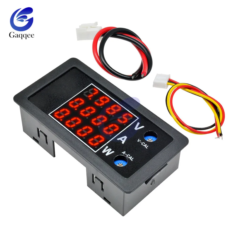 DC 0-100V 10A 1000W LED Digital Voltmeter Ammeter Wattmeter Voltage Current Power Supply Energy Meter Detector Tester Monitor