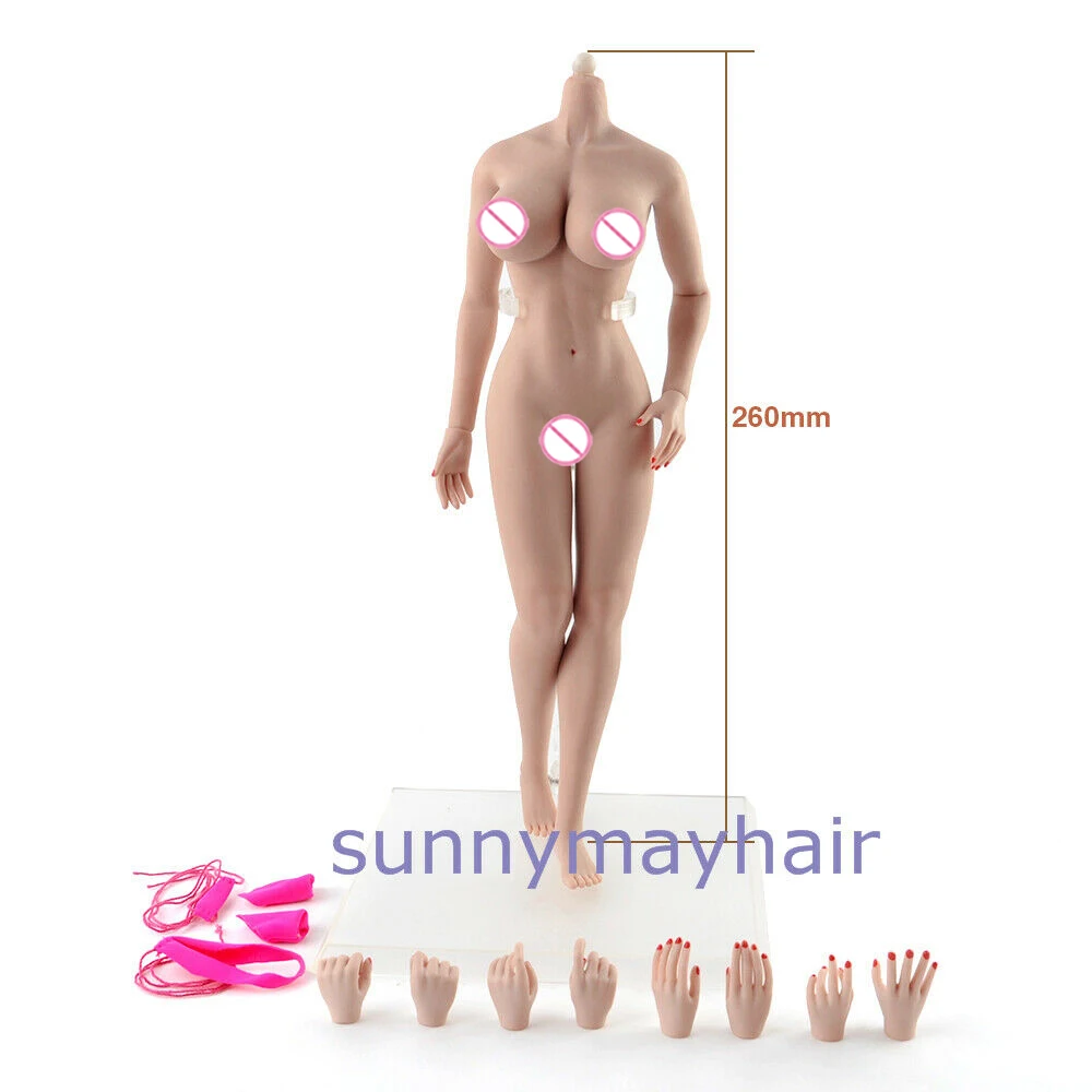 JIAOU DOLL 1:6 European Super Flexible Sexy Seamless Large Bust Female Body Metal Skeleton Detachable/Non Detachable Foot Model