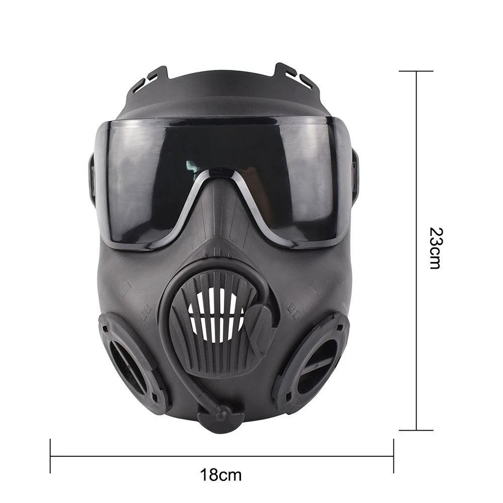 Imagem -04 - Máscara de Proteção para Cosplay Tático Airsoft Tiro Caça Equitação cs Masquerade Traje Adereços bb Arma Máscara Facial Completa