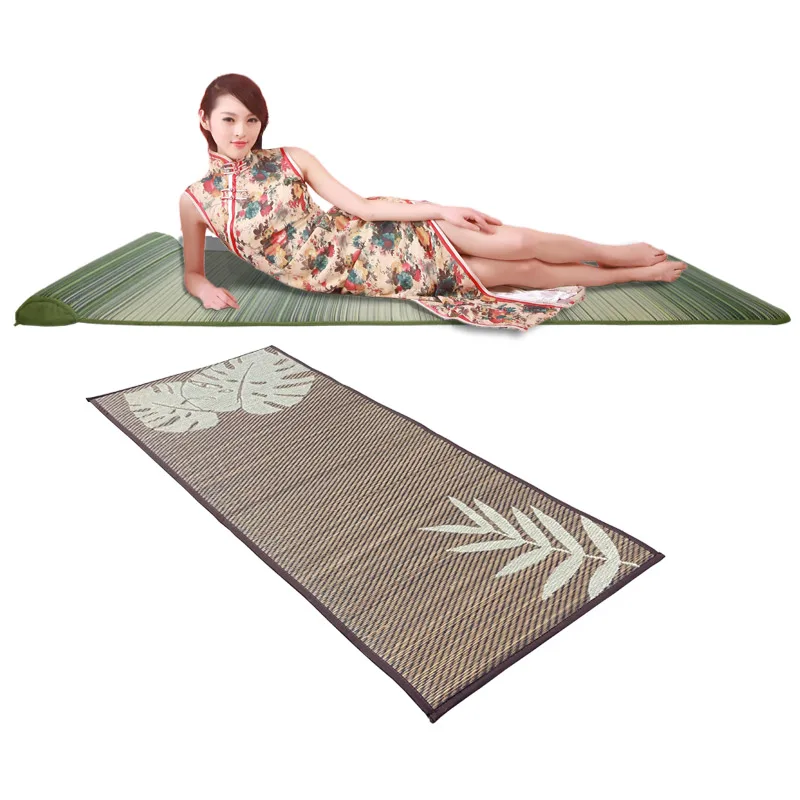 Anti-Slip Mat Rolling Japanese Tatami Mat Yoga Mat for Sleeping Traditional Asian Carpet For Bedroom Living Room Baby Play Mat