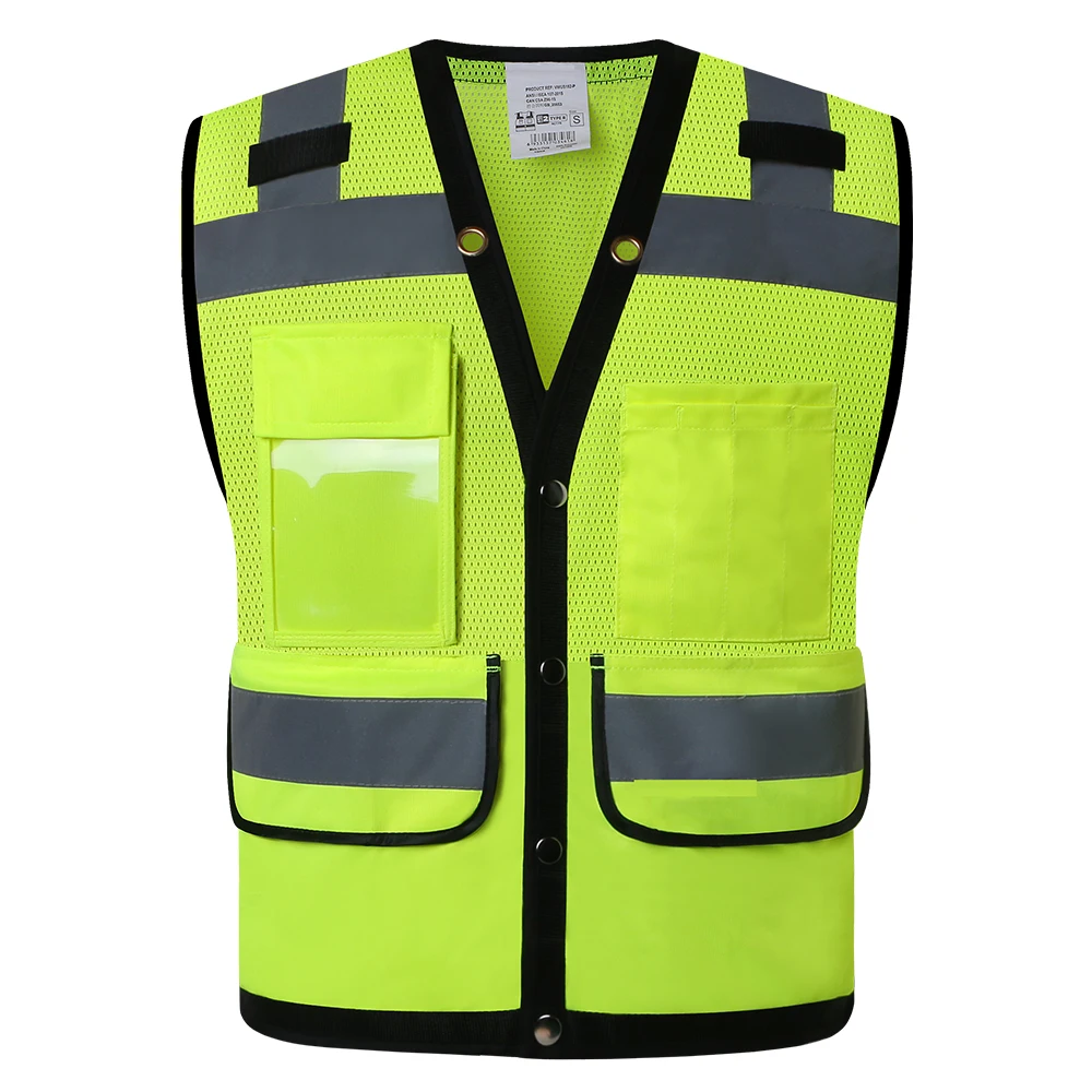 Safety Vest High Visibility Mesh Reflective Vest with Pockets for Men & Women