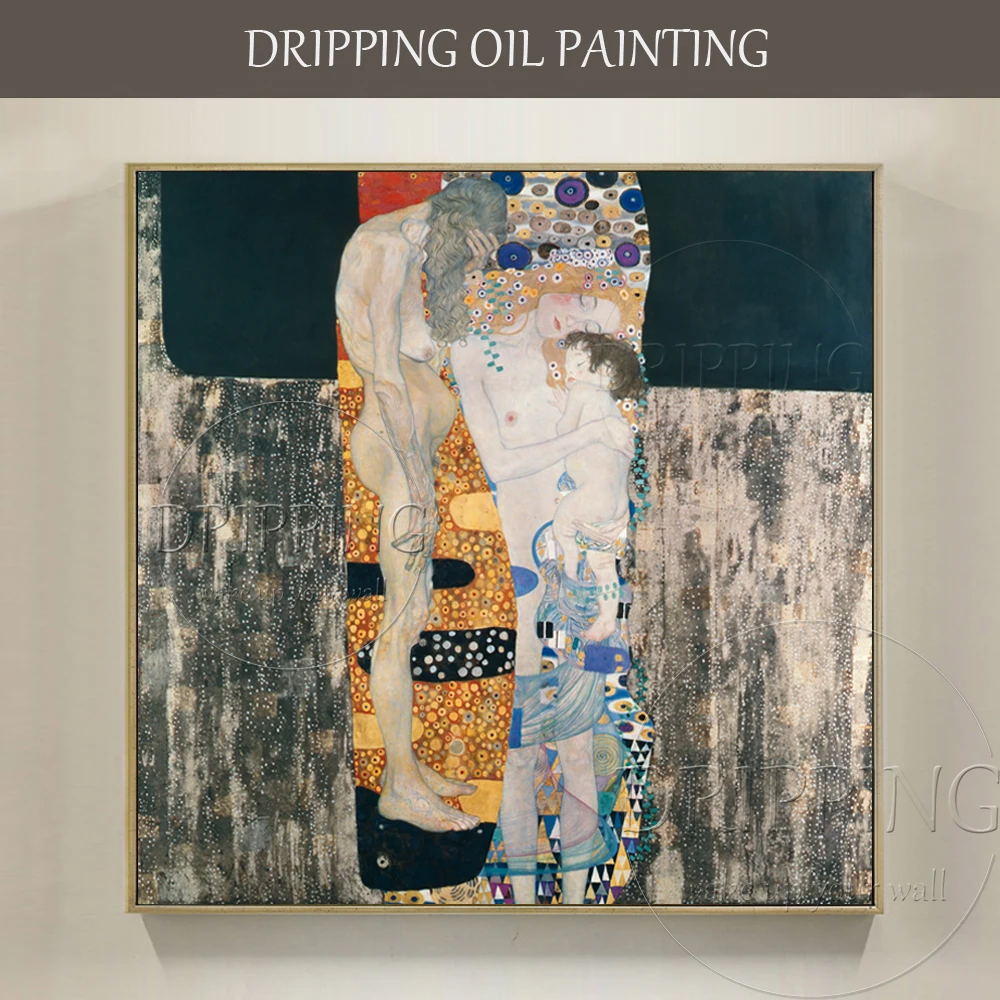 

Reproduce High Quality Gustav Klimt Three Ages Of Woman Oil Painting On Canvas Reproduce Gustav Klimt Wall Art Canvas Painting