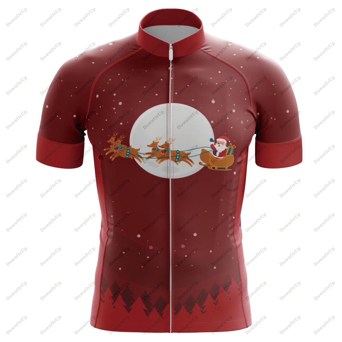 Christmas Men\'s Cycling Jersey Breathable Quick-Drying Maillot Ciclismo Hombre Cycling Equipment BIke Clothing