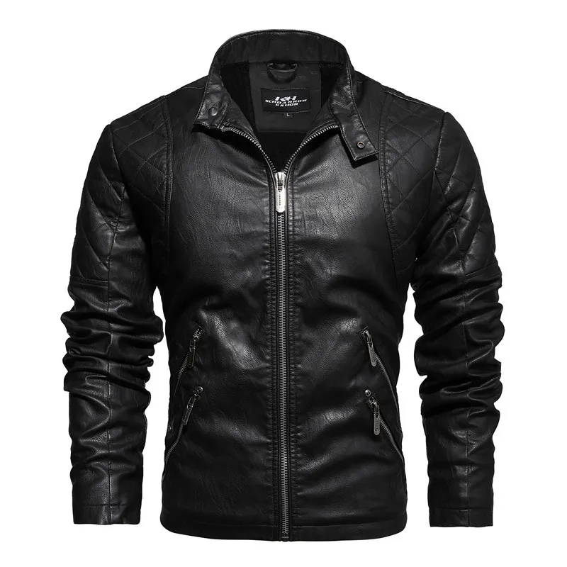 Mens Leather Jacket Spring Autumn New Arrival Men\'s Casual Motorcycle PU Leather Jacket Coat Slim Fit Brand Male Clothing