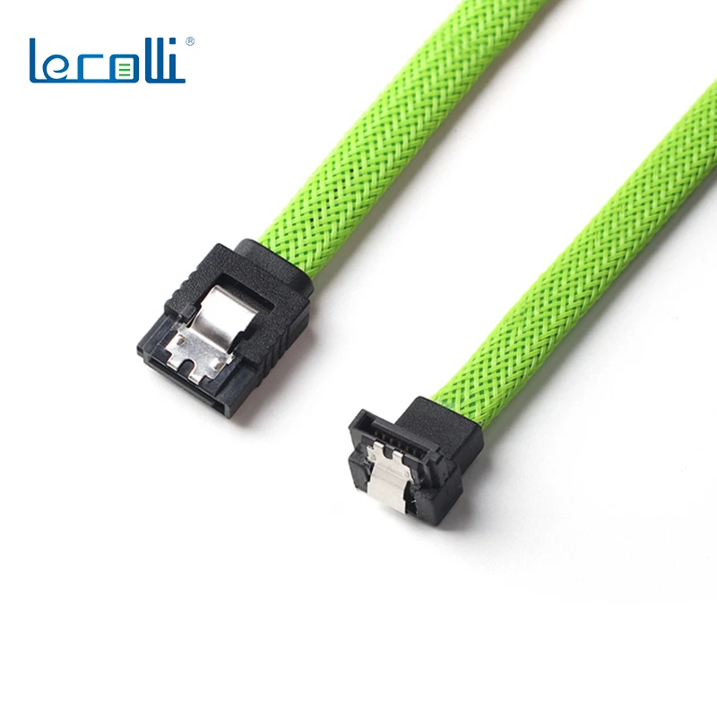 SSD HDD SATA 3.0 III Data Cable to SSD HDD Hard Disk Drive Cord Sata3 Straight Right Angle 6Gb/s for MSI Gigabyte Motherboard