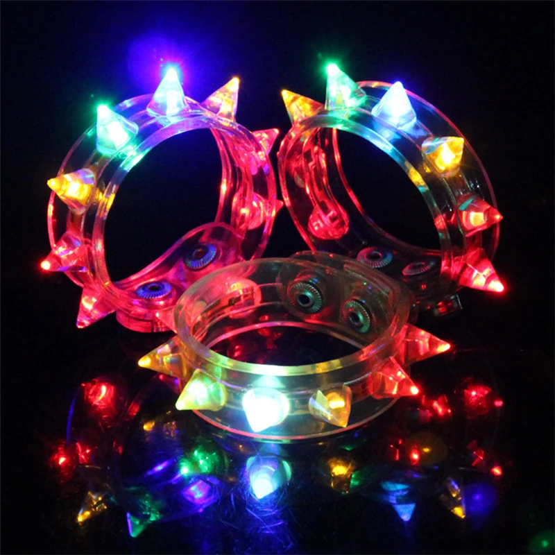 8LED Bracelet Led Dance Multi Colors Accessories Night Light Bracelet Festival Items DJ Party Rave Festival Kids Toy Event Gift