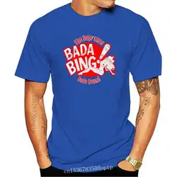 New Men Tops T Shirt Bada Bing The Sopranos Novelty Cotton Tee Shirt Camisas Crime Drama Tv Series Tony T Shirt Crew Neck