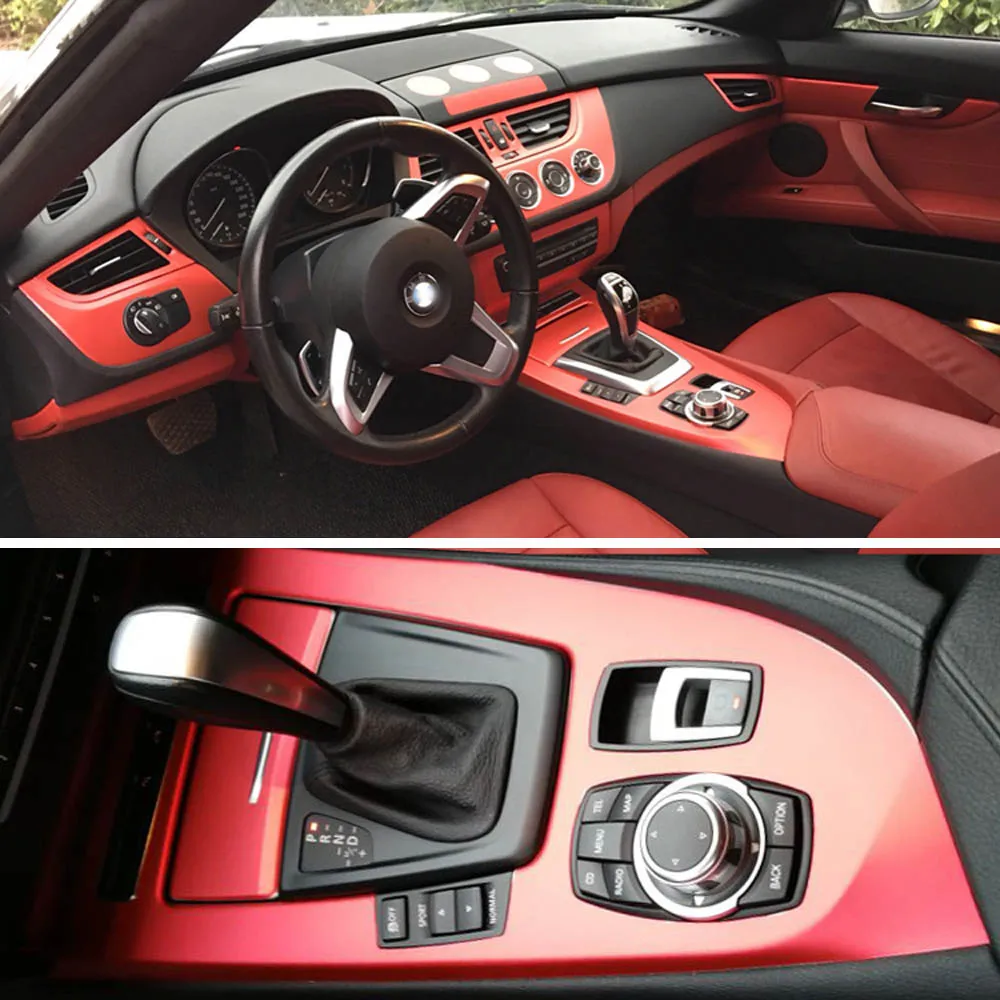 

For BMW Z4 E89 2009-2016 Interior Central Control Panel Door Handle 3D 5D Carbon Fiber Stickers Decals Car styling Accessorie