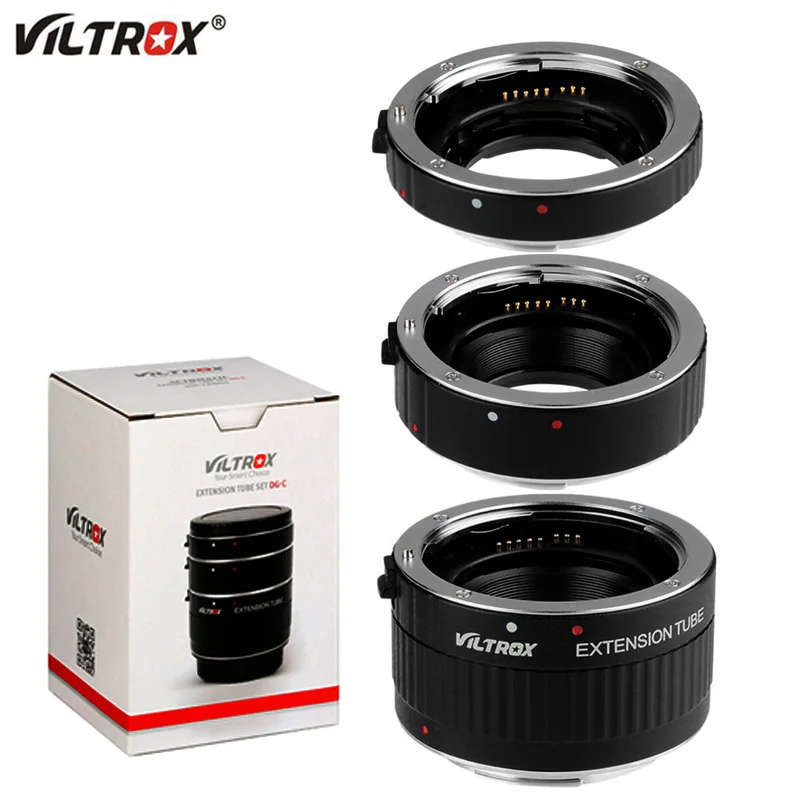 Viltrox DG-C 12mm 20mm 36mm Auto Focus AF Macro Extension Tube Set Lens Ring Adapter for Canon EOS Camera EF EF-S Mount Lens