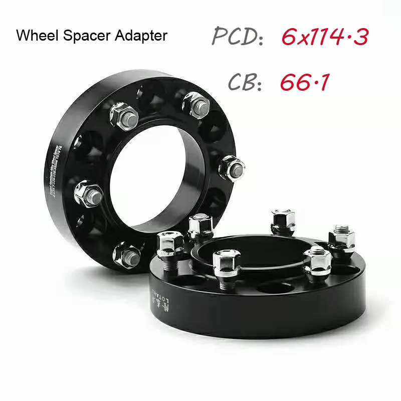 

2PCS Wheel Spacers 6x114.3 Hubcentric 66.1mm Car Aluminum Wheel Spacer Adapter 30mm Flange For Nissan Navarra NP300 Separadores