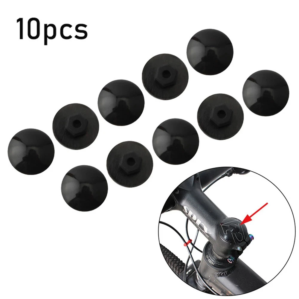 10pcs Waterproof Rubber Bicycle Headset Cap Dustproof M6 Screw Cycling Stem Top Cover Outdoor MTB Bike Bolts Parts