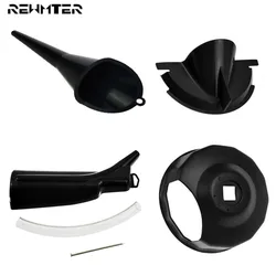 Motorcycle Oil Filter Funnel Set Primary Case Oil Fill Funnel Black Cap Wrench For Harley Touring Sportster XL 48 Dyna Softail