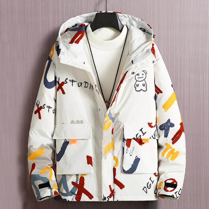 

Winter Male Jacket Parkas Men's Down Jacket Men Windbreaker Jacket With Hooded Jacket Men Winter Men's Coat Jaqueta Masculina