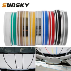 Car Body Sticker Vinyl 12mm×9.8m Car Self Adhesive Decorative Car Body Decal Striping Stripe Tape Auto Decoration Bright Color