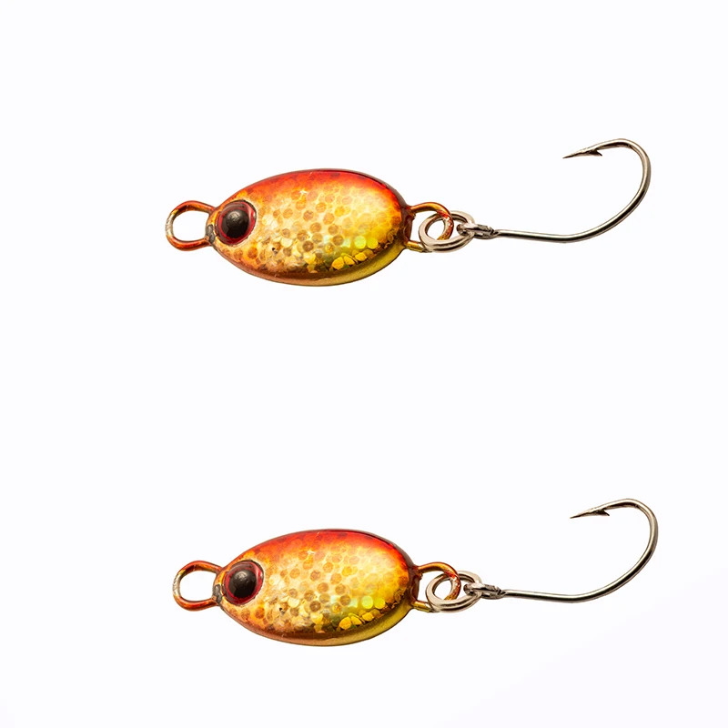 2PCS Metal Cast Jig Spoon  2g 3g 5g Shore Casting Jigging Lead Fish Sea Bass Fishing Lure Artificial Bait Tackle