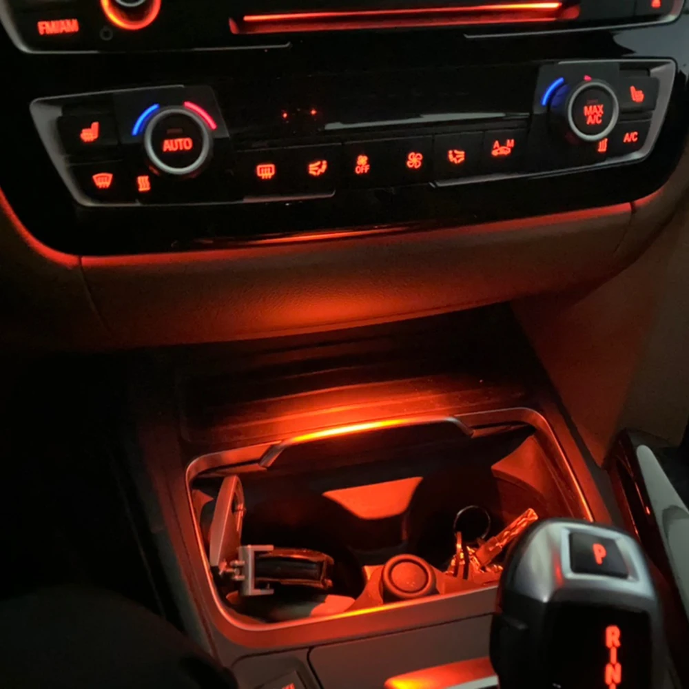 Ambient Light For BMW F30 F32 3 4 Series Car Interior Ashtray Atmosphere Decorative Lamp Central Control Armrest Box Lighting