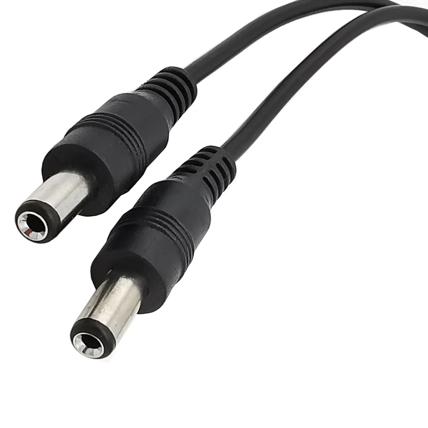 تيار مستمر السلطة جاك 5.5x2.1 مللي متر تيار مستمر كابل الطاقة 1 أنثى إلى 2 ذكر التوصيل الفاصل محول للأمن كاميرا تلفزيونات الدوائر المغلقة وشريط LED 0.4 متر