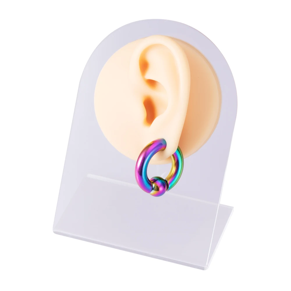 1PC 3-8mm Punk Ear Gauge BCR Ball Closure Nose Septum Ring Jewelry Surgical Steel Ear Piercing Weights Stretcher Expander Unisex