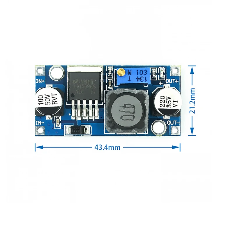 LM2596 DC-DC Step-Down Power Supply Module 3A Adjustable Step-down Module LM2596S Voltage Regulator 24V 12V 5V 3V For Arduino