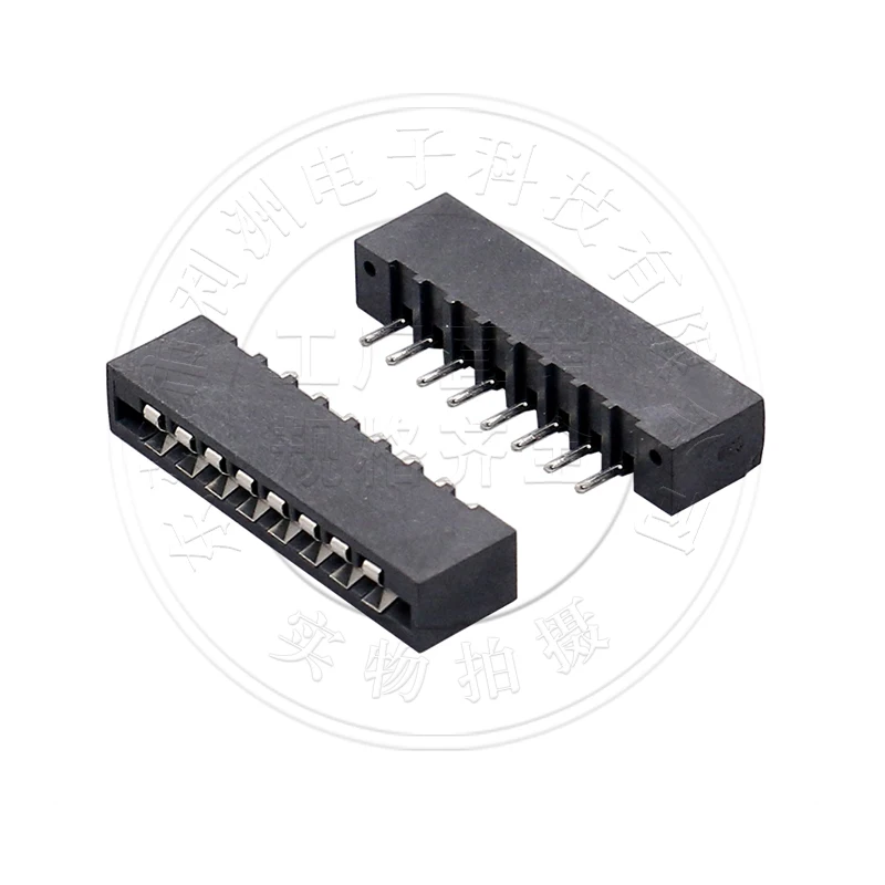 50PCS FFC/FPC connector 2.54mm pitch 180 ° Straight pin Vertical straight into FPC flat cable socket