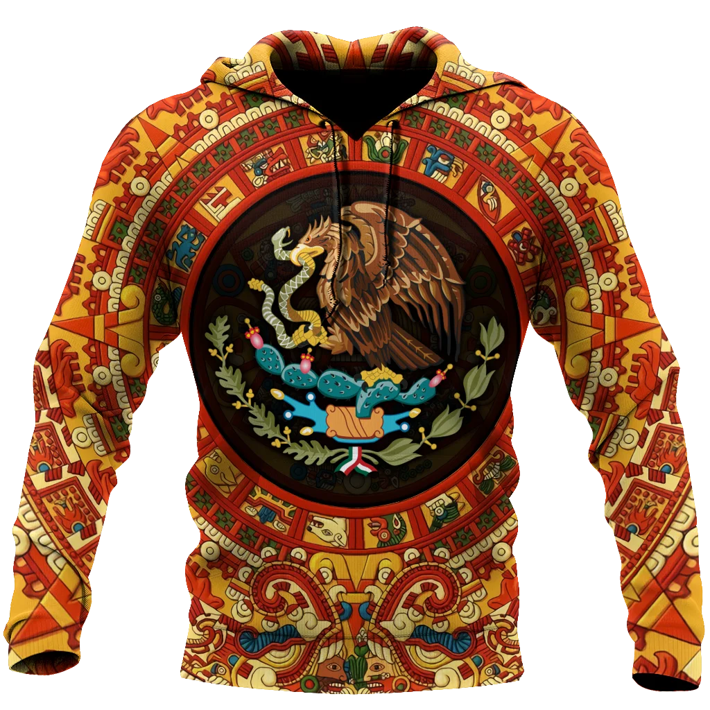 Mexican Aztec 3D Printed Jacket Men/Women Harajuku Hoodie Unisex Casual Gothic Streetwear Sweatshirt Pullover Sudaderas AZ223