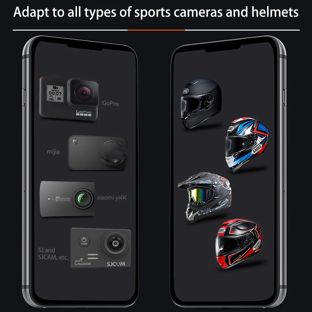 Motorrad Helm Telefon Ständer Halterung Für GoPro Hero 12 10 9 8 7 Action Sport Kamera Halter Motorrad Kamera zubehör – Detail 2