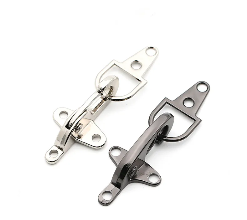 10pcs biker leather vests Coat buckle Metal Buckles for Handbag Strap Belt Clasp Screw Hook Connector Bag Hardware Accessories