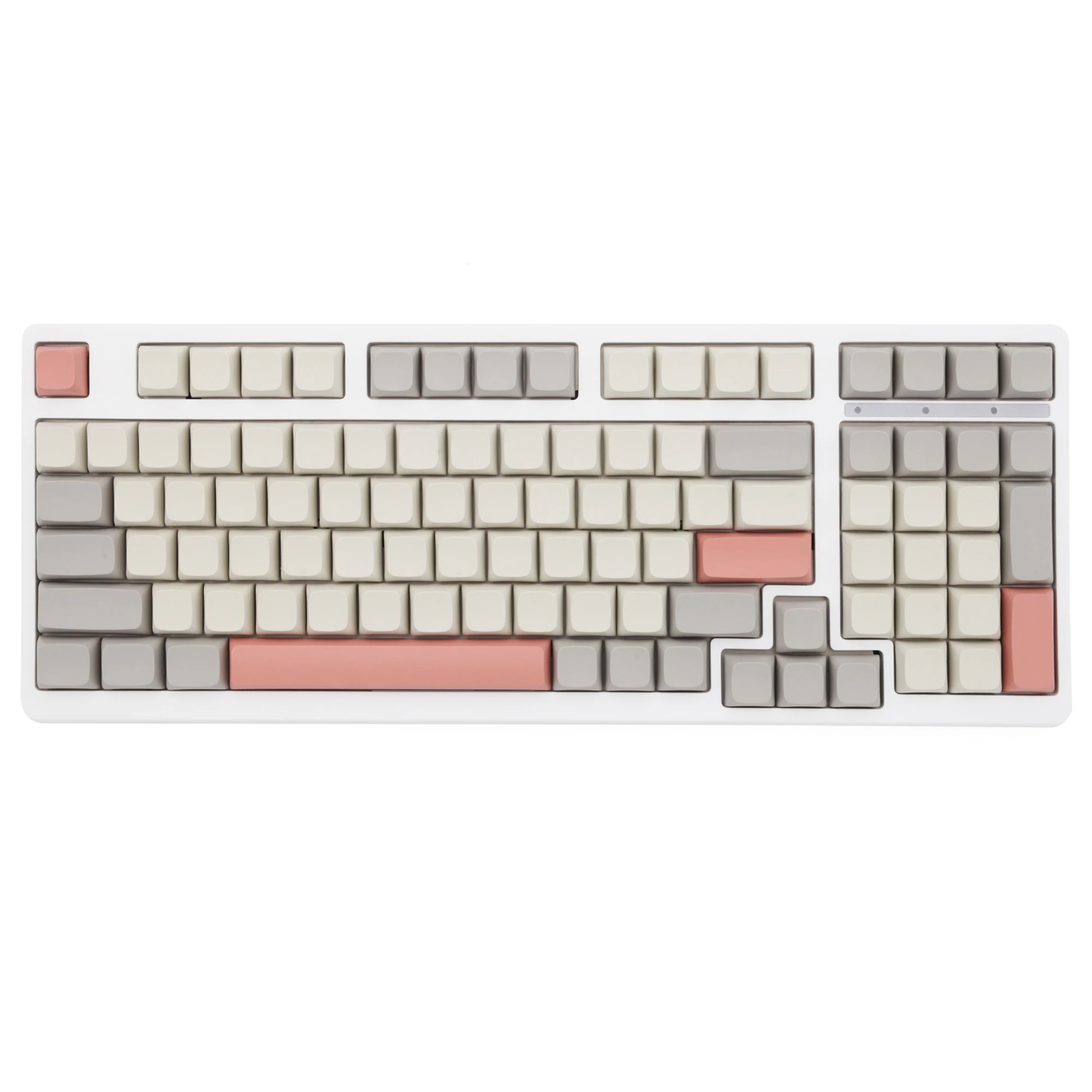 

XDA V2 9009 Beige Grey Blank Set thick PBT for keyboard gh60 poker 87 tkl 104 ansi xd64 bm60 xd68 bm65 bm68