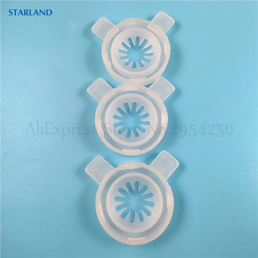 3 In 1 Set Snow-Shaped Ice Cream Modeling Lids For Soft Serve Maker Accessory Nozzle 37mm Inner Diameter