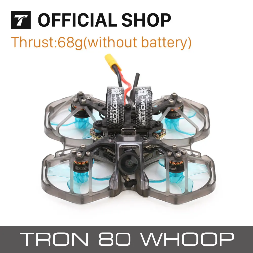 T-motor TRON 80 WHOOP HD Digtal VTX Drone 80mm FPV Frame  For Freestyle Version With F1103  Brushless Motor