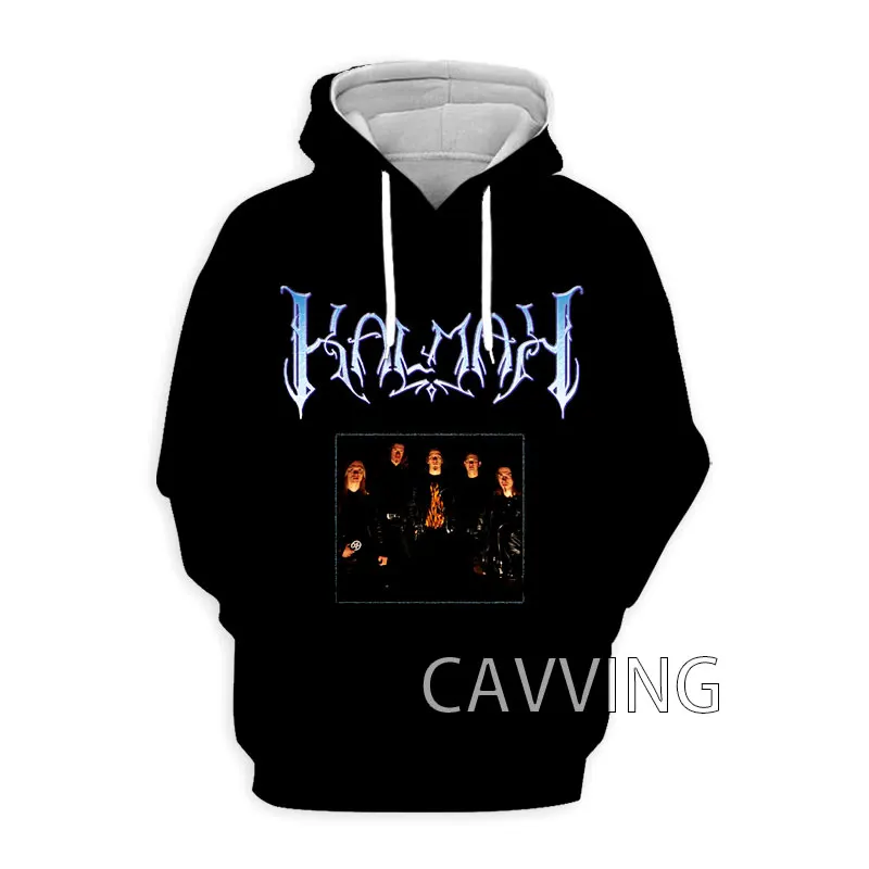 CAVVING 3D Printed  Kalmah Band  Hoodies Hooded Sweatshirts Harajuku  Tops Clothing for Women/men  F01