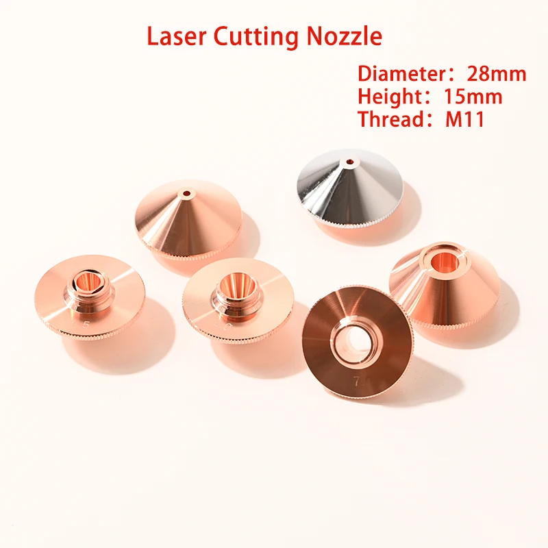 OEM D28 H15 M11 Laser Cutting Nozzle for Precitec Procutter 1.0 2.0 Lightcutter WSX PENTA Fiber Head Nozzles