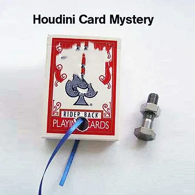 Houdini Card (Escape) Mystery Magic Tricks For Magician Choose the Signed Card Magie Close Up Illusions Gimmick Props