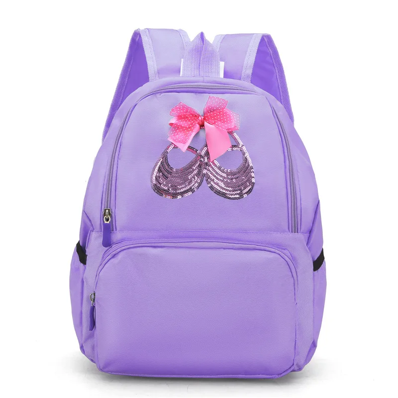 Ransel Tari Balerina Monogram Bordir Tas Tari Pribadi untuk Anak Perempuan Kecil Ransel Balet Bordir Tas Olahraga