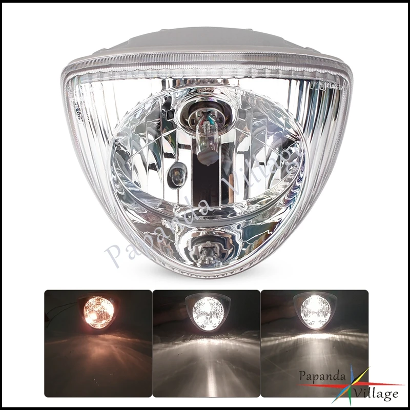 Motorcycle Scooter Front Headlight For Piaggio Fly 50 2T 4T 100 4T 125 4T Euro 3 150 4T Euro 3 Liberty 50 125 Front Bulbs 12V