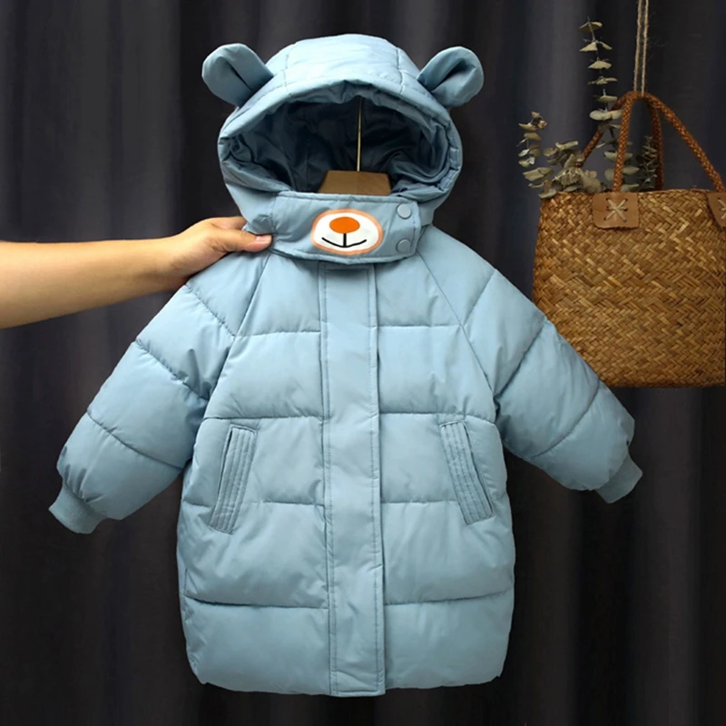 CROAL CHERIE Warm Bear Jacket For Kids Girls Boys Parka Girls Jacket Hood Winter Children Jacket Winter Fall Toddler Outerwear