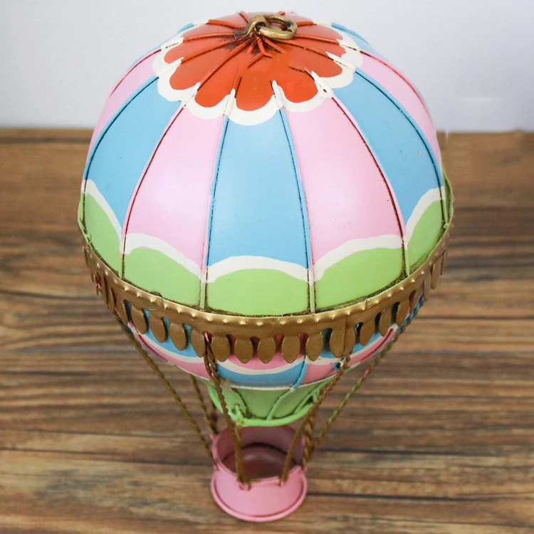 Iron Hot Air Balloon Retro Iron Model Europe Hanging Charm Art Decorations Colorful Turkey Balloons  home decor modern