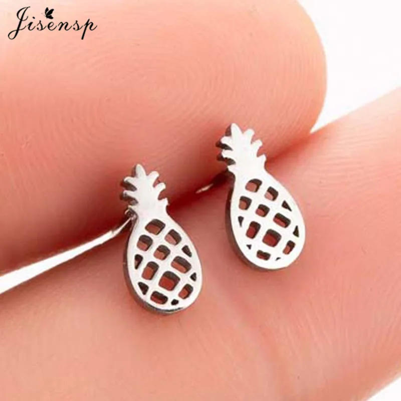 Women's Tiny Music Note Stainless Steel Stud Earrings