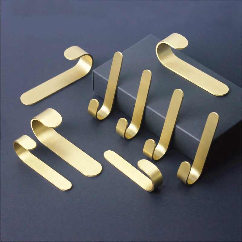 LCH Nordic Style Solid Brass Gold Uchwyt na klucze Uchwyt na ręcznik Miedziany haczyk do łazienki Haczyk na ubrania do przedpokoju