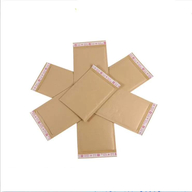 200pcs Wholesale Price 11x13cm Small Bubble Envelope Kraft Paper Shipping Mailing Bag Bubble Mailer Envelopes for Gift Packaging