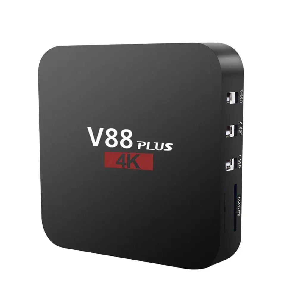 TV Set-top Box for Android 7.1 V88 Plus RK3229 Quad Core 1080P 2+16GB Miracast  DC 5V/2A AC 110-240V 50/60Hz TV Box V88 Plus