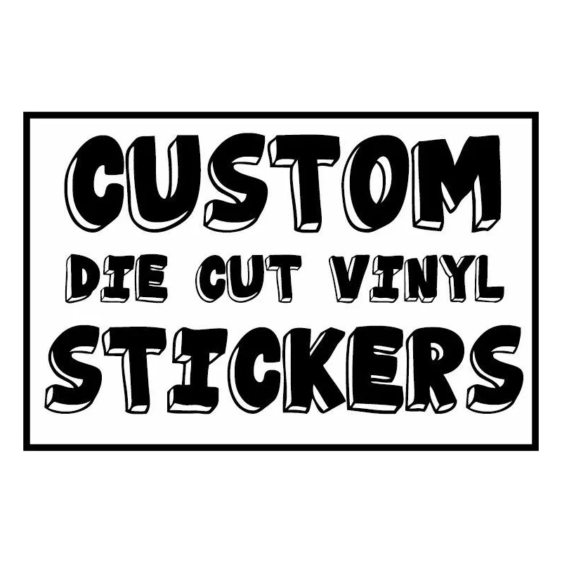 

S50001CM# Various Sizes/Colors Personality Custom Made Die Cut Vinyl Decal Waterproof Car Sticker on Motorcycle Laptop