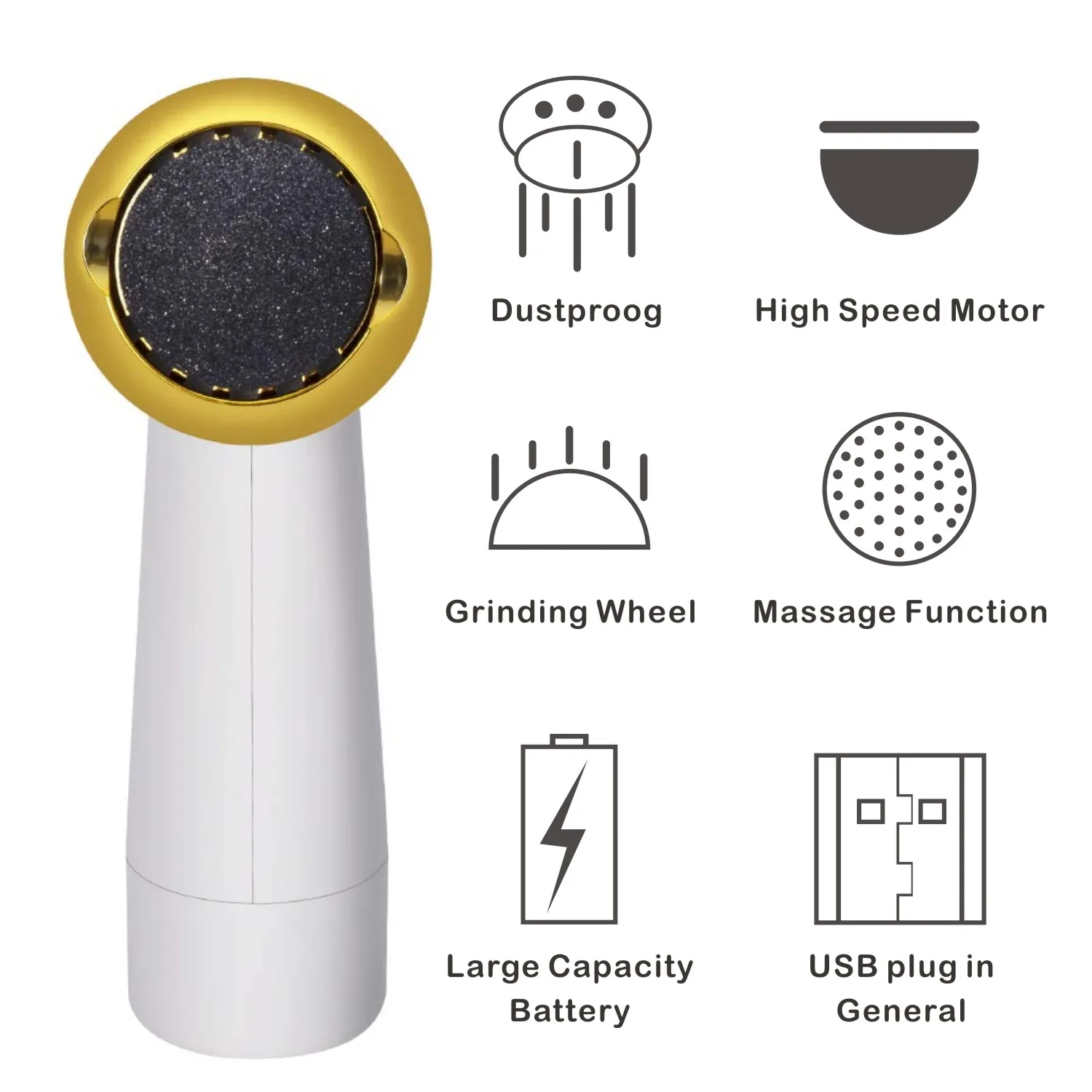 전기 페디큐어 도구 풋 케어 도구 Pedicura 벨벳 부드러운 기계 캘러스 리무버 발 뒤꿈치 피부 마사지 헤드 발 파일