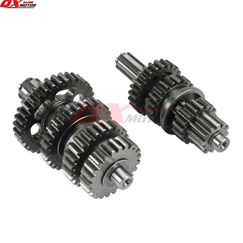 125cc Motorcycle Transmission Gear Box Main Counter Shaft Assy For Lifan 125 1P52FMI Horizontal Engine Kayo BSE Dirt Pit Bike