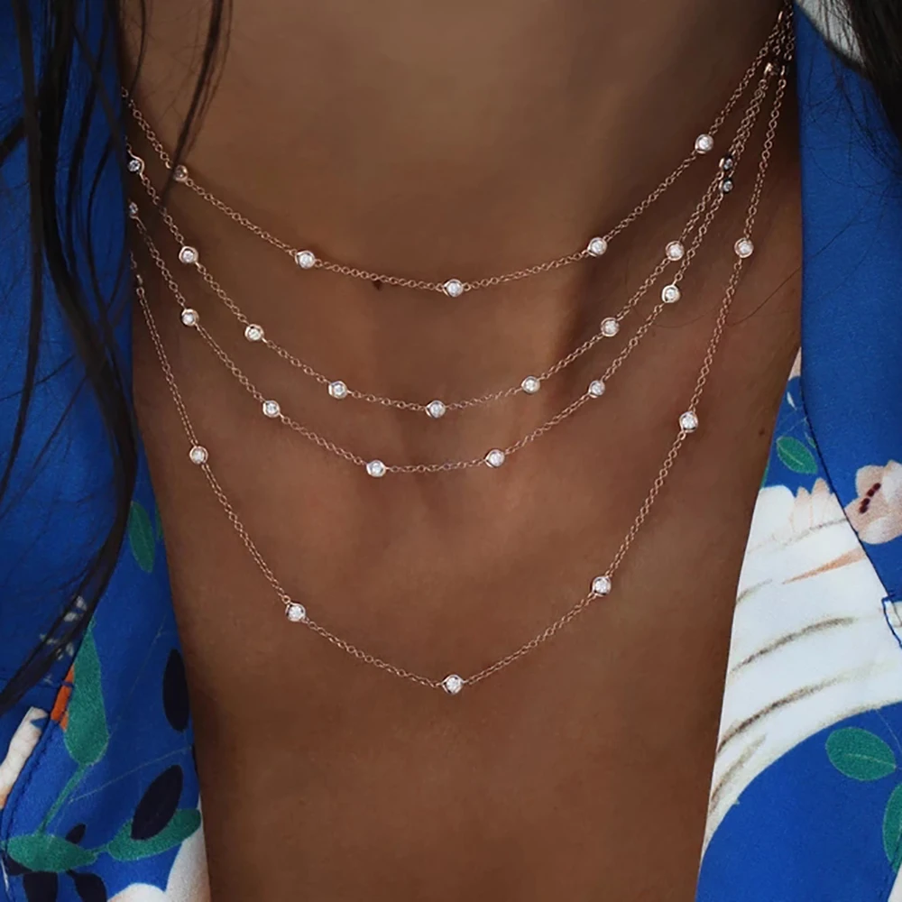 Bls-miracle Bohemian Necklaces For Women Multi-element Choker Pendant Necklace 2019 Ethnic Multi-layer Female Fashion Jewelry